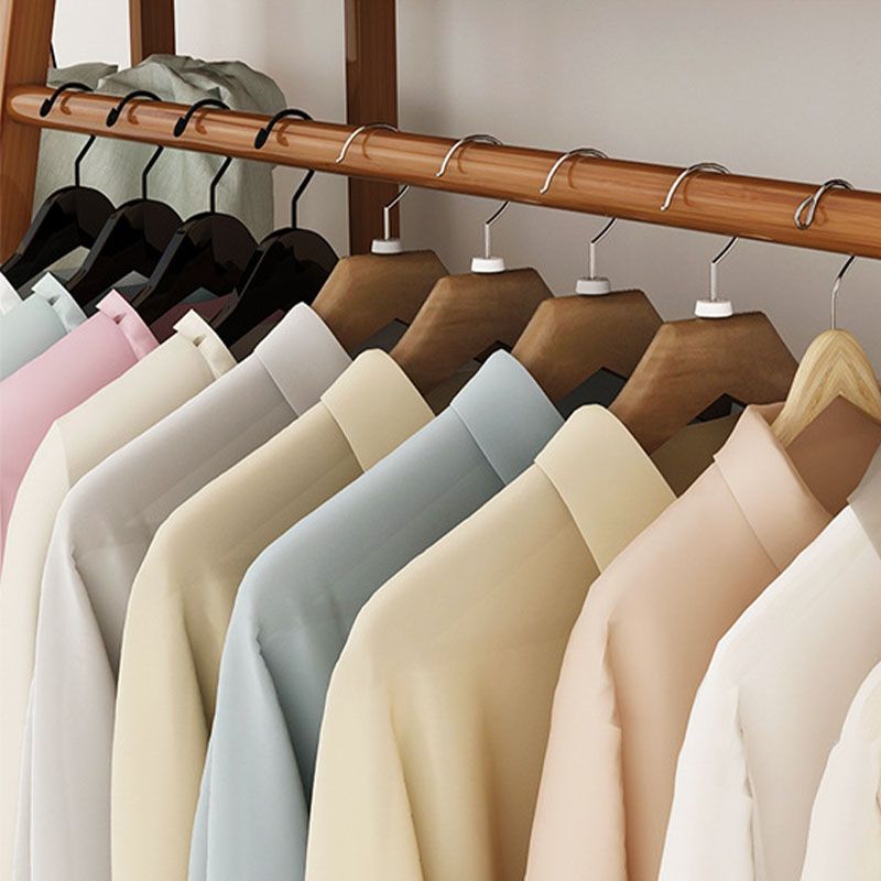 Modern Coat Rack Solid Wood Double Hooks Clothes Hanger with Storage Shelving Clearhalo 'Entry & Mudroom Furniture' 'furn' 'furn_hall_tree_coat_racks' 'Furniture' 'Hall Trees & Coat Racks' 'hall_tree_coat_racks' 1200x1200_53e087ab-9628-47eb-b02f-7de2b8307534