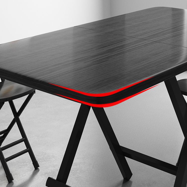 Modern Style Traditional Height Dining Set with Folding Table and Chairs Clearhalo 'Dining Room Sets' 'Dining Tables & Seating' 'dining_room_set' 'furn' 'furn_dining_room_set' 'Furniture' 'furniture_dining_room_set' 'Kitchen & Dining Furniture' 'kitchen&dining_furn' 'kitchen' 1200x1200_53e09988-2ed4-4f31-8395-e799fff55ba5