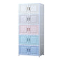 Contemporary Hinged Storage Cabinet Plastic Non-Hanging Armoire