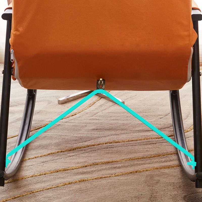 Chaise de basculement contemporain chaise à ossature métallique Spindle Rocker pour le salon