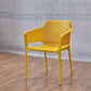 Modern Style Dining Chair Arm Dining Chair with Plastic Legs for Kitchen