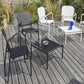 1/2/4 Pieces Modern Bar Set Matte Finish Metal Bar Stool and Table Set