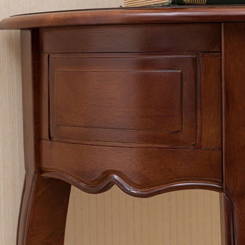 13 inch Wide Accent Table Mid-Century Modern Solid Wood Console Table