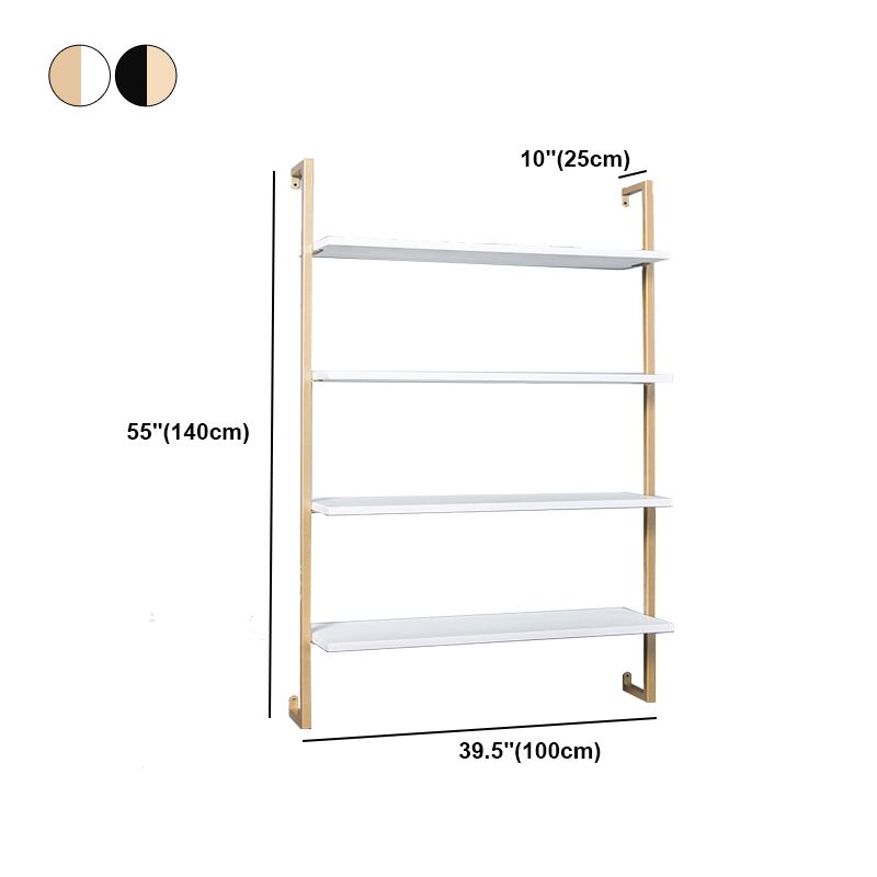 Contemporary Wall Unit Bookcase Metal Frame Pine Wood Shelf Bookshelf Clearhalo 'Bookcases' 'furn' 'furn_bookcases' 'Furniture' 'furniture_bookcases' 'Office Furniture' 1200x1200_53ea927d-6953-478e-bbbe-ab3eb8ff419c