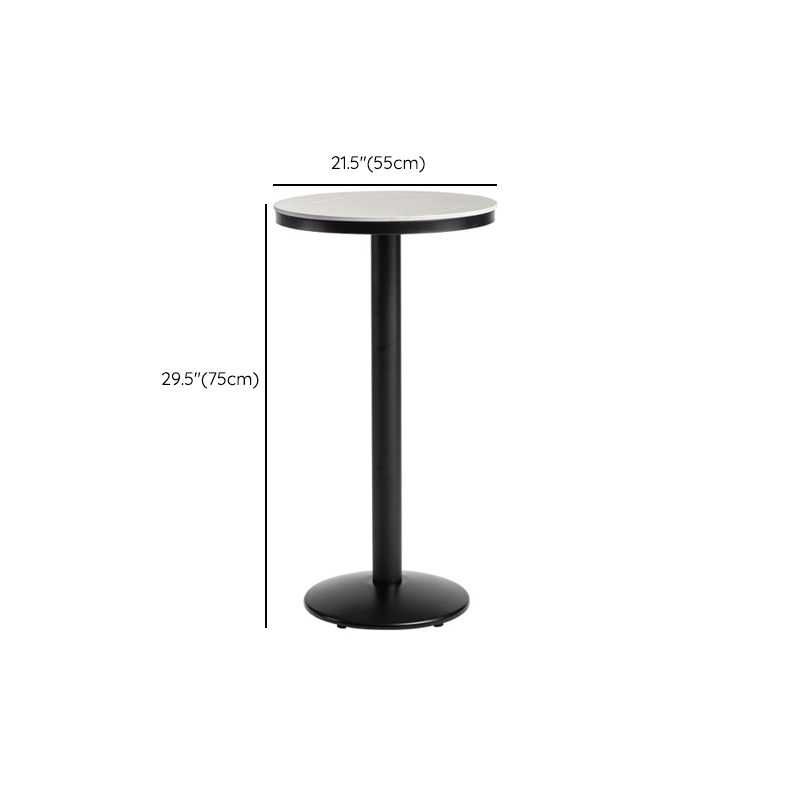 1/2/3 Pieces Industrial Iron Bar Table Set Round Bistro Set with Grey Stone Top Clearhalo 'Bar Furniture' 'furn' 'furn_home_bar_bar_sets' 'Furniture' 'Home Bars & Bar Sets' 'home_bar_bar_sets' 'Kitchen & Dining Furniture' 1200x1200_53ec89a0-87bd-4127-a81a-c6f39970d01c