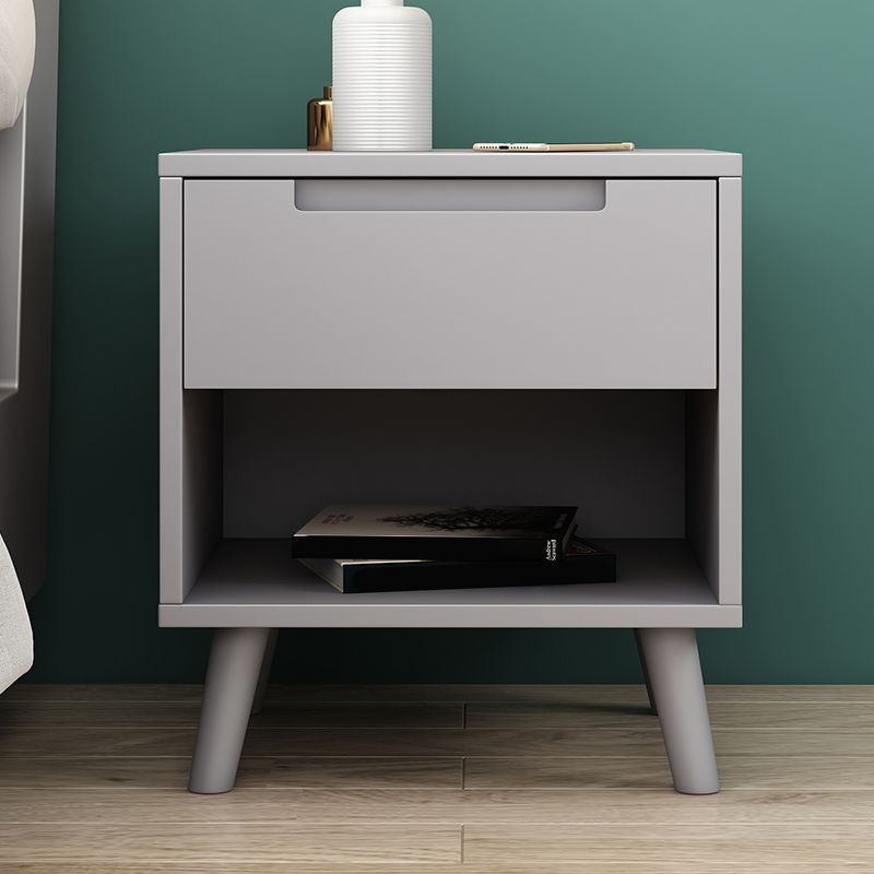 Wooden Bedside Cabinet Modern Minimalist Open Bedside Table with Legs Clearhalo 'Bedroom Furniture' 'furn' 'furn_night_stand' 'Furniture' 'night_stand' 'Nightstands' 1200x1200_53ef60c4-a1cd-4fdb-b7e9-a79f3d17caff