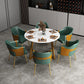 Glam Style 1/2/7 Pieces Dinette Table with Dining Chair Round Shape Dining Table Set Clearhalo 'Dining Room Sets' 'Dining Tables & Seating' 'dining_room_set' 'furn' 'furn_dining_room_set' 'Furniture' 'furniture_dining_room_set' 'Kitchen & Dining Furniture' 'kitchen&dining_furn' 'kitchen' 1200x1200_53efef42-e0a1-477f-92a6-c61dd40745ae