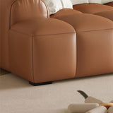 Scandinavian Faux Leather Pillow Back Recessed Arm Sofa For Living Room Clearhalo 'furn' 'furn_sofas' 'Furniture' 'Living Room Furniture' 'Sofa' 'sofas' 1200x1200_53f0224c-7071-4edd-95f2-e404b1b94b74