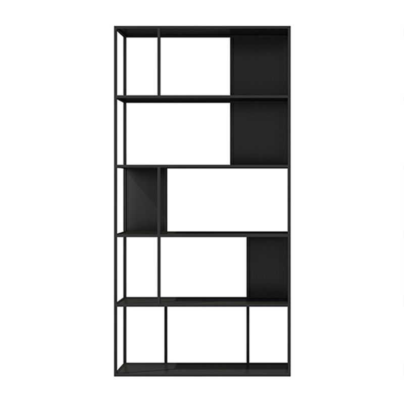 Modern Open Bookcase with Metal Rectangular Shelves for Study Room Clearhalo 'Bookcases' 'furn' 'furn_bookcases' 'Furniture' 'furniture_bookcases' 'kitchen' 'kitchen_bookcases' 'Living Room Furniture' 'Office Furniture' 1200x1200_53f0c081-f6b2-4c19-b1d8-6de726edeae9
