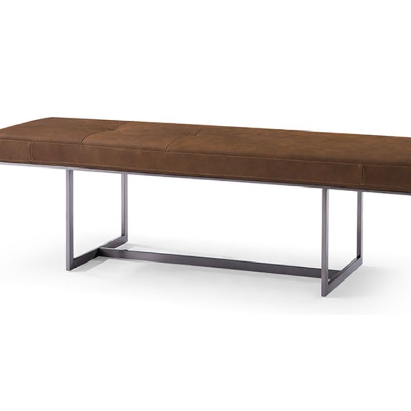 15.6" W Industrial Entryway Bench Rectangle Seating Bench with Upholstered Clearhalo 'Benches' 'Chairs & Seating' 'furn' 'furn_benches' 'Furniture' 'Living Room Furniture' 1200x1200_53f0d597-ce7c-4bc4-88c5-4aff98f72e68