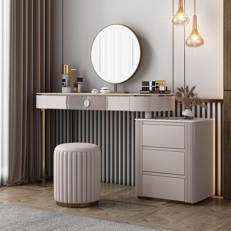 Glam Slate Top Make-up Vanity Set 5-Drawers Eitelkeitsverkederstisch