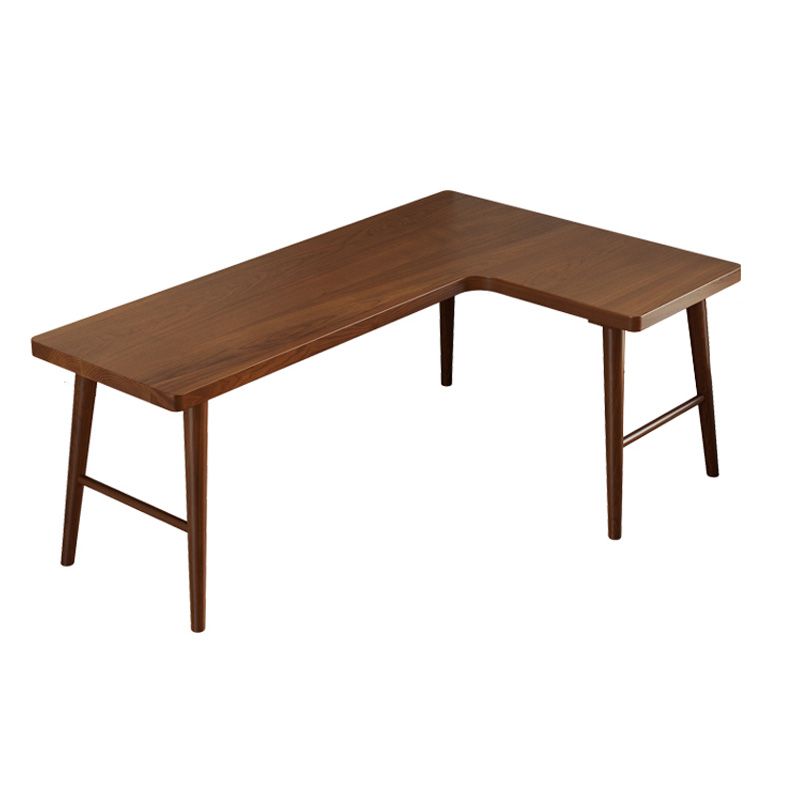 Modern Style Solid Wood Writing Desk L-Shape Office Table in Brown Clearhalo 'furn' 'furn_office_desk' 'Furniture' 'Office Desks' 'Office Furniture' 'office_desk' 1200x1200_53f271e0-f66e-4393-a308-d59bc6064d54
