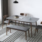 Rectangle Stone Top Dining Table Mid-Century Modern Dining Table with 4 Legs Clearhalo 'Dining Tables & Seating' 'Dining Tables' 'dining_table' 'furn' 'furn_dining_table' 'Furniture' 'furniture_dining_table' 'Kitchen & Dining Furniture' 'kitchen' 'kitchen_dining_table' 1200x1200_53f3340c-ba8f-408e-8dc6-f6658f5b576f