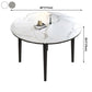 Contemporary Style 46'' Dining Table Stone Round Dining Room Collection for Indoor Clearhalo ' dining_table' 'Dining Tables & Seating' 'Dining Tables' 'furn' 'furn_dining_table' 'Furniture' 'furniture_dining_table' 'Kitchen & Dining Furniture' 'kitchen&dining_furn' 'kitchen' 'kitchen_dining_table' 1200x1200_53f3a22d-6fde-460c-9fd3-8e3e76383eb7