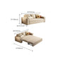 Contemporary Foldable Futon Sleeper White Futon and Mattress Clearhalo 'furn' 'furn_futons' 'Furniture' 'Futons & Daybeds' 'Futons' 'Living Room Furniture' 1200x1200_53f4fc12-5ff9-40c7-917b-b0b8cc2614b0