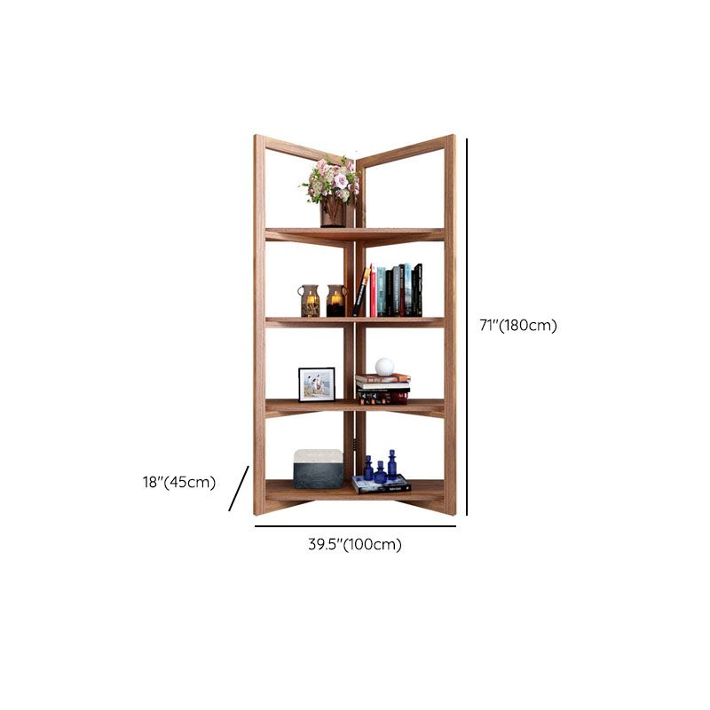 Open Back Folding Bookshelf Wood Contemporary Bookcase for Home Clearhalo 'Bookcases' 'furn' 'furn_bookcases' 'Furniture' 'Office Furniture' 1200x1200_53f6608f-e8dd-429a-8e24-6f8d5092de66