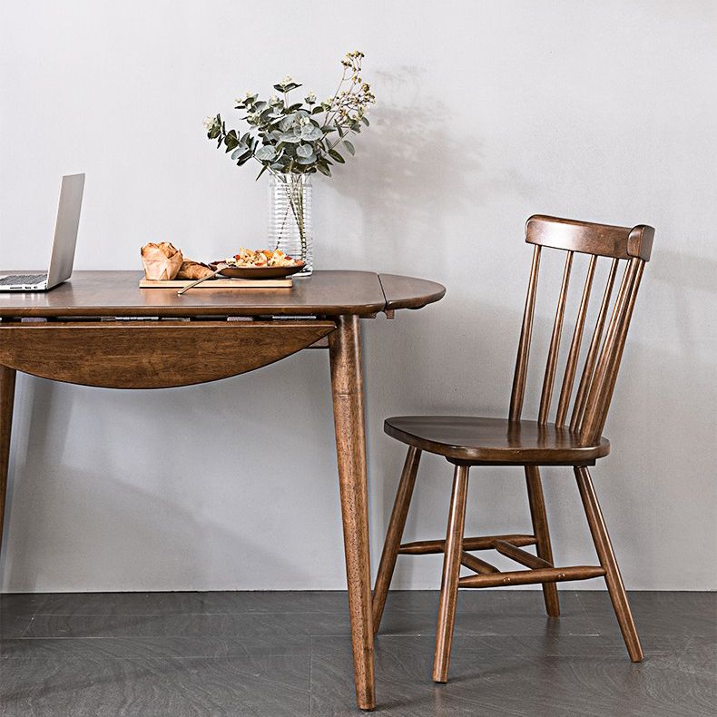 Industrial Solid Wood Dining Table Extendable Trestle Dining Table with 4 Legs Clearhalo 'Dining Tables & Seating' 'Dining Tables' 'dining_table' 'furn' 'furn_dining_table' 'Furniture' 'furniture_dining_table' 'Kitchen & Dining Furniture' 1200x1200_53f77cf0-d65d-488b-b7e7-490cc6e11aac