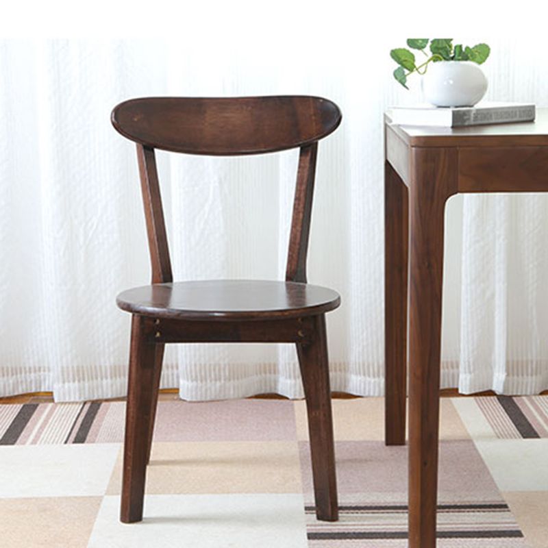 Traditional Kitchen Dining Chairs Wood Armless Dining Chairs