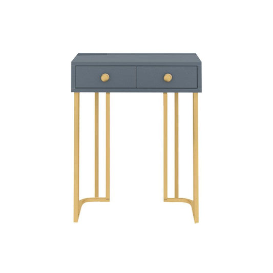 Glam de dormitorio con cajones dobles tocador de maquillaje de pie de madera