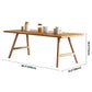 Rectangle Wooden Dining Table Modern Pine Table in Nature with Double Pedestal Clearhalo ' dining_table' 'Dining Tables & Seating' 'Dining Tables' 'furn' 'furn_dining_table' 'Furniture' 'furniture_dining_table' 'Kitchen & Dining Furniture' 'kitchen&dining_furn' 'kitchen' 'kitchen_dining_table' 1200x1200_53fb61e2-5e50-4760-a7ba-99a968a220fc