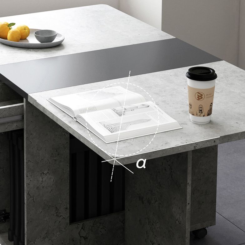 Foldable Artificial Wood Table Modern Rectangle Table with Storage (only table) Clearhalo ' dining_table' 'Dining Tables & Seating' 'Dining Tables' 'furn' 'furn_dining_table' 'Furniture' 'furniture_dining_table' 'Kitchen & Dining Furniture' 'kitchen&dining_furn' 'kitchen' 'kitchen_dining_table' 1200x1200_53fb94a3-588f-469d-adc9-b449b74b5d26