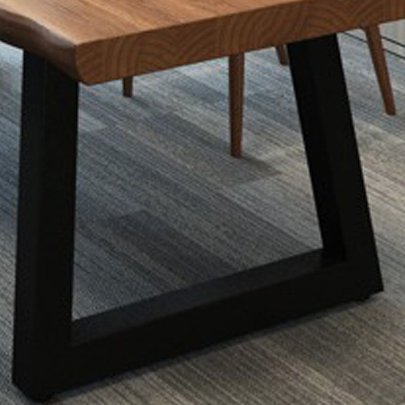 29"H Industrial Office Desk Rectangular Solid Wood Writing Desk Clearhalo 'furn' 'furn_office_desk' 'Furniture' 'Office Desks' 'Office Furniture' 'office_desk' 1200x1200_53fc231f-7b8d-4571-b512-b0a106089a88