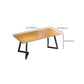 Industrial 1/2/5 Pieces Furniture Solid Wood Rectangle Dining Set in Brown