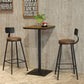 Industrial Black Iron Bar Table Wood 21.65" W Top Indoor Bistro Table with Pedestal Clearhalo 'Bar Furniture' 'Bar Tables' 'bar_tables' 'furn' 'furn_bar_tables' 'Furniture' 'furniture_bar_tables' 'Kitchen & Dining Furniture' 'kitchen&dining_furn' 'kitchen' 1200x1200_53ff0acd-3de4-4755-bbc3-53c01e7bd91b