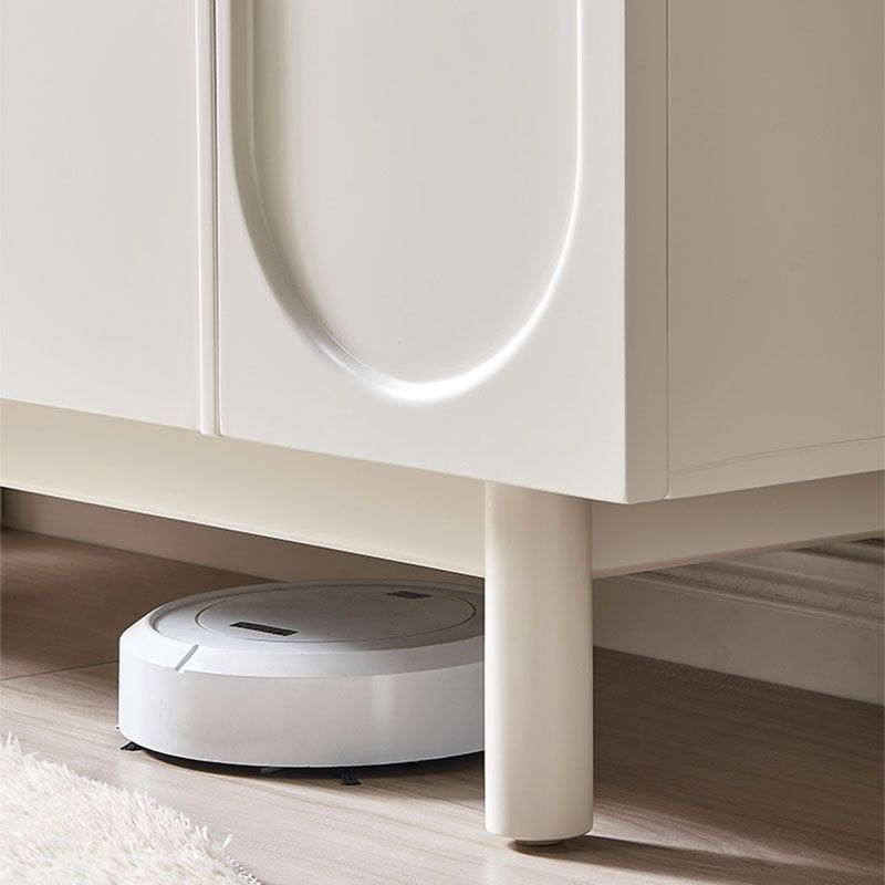 White Simple Stiple Sideboard Armadio ingegnerizzato tavolo a buffet in legno