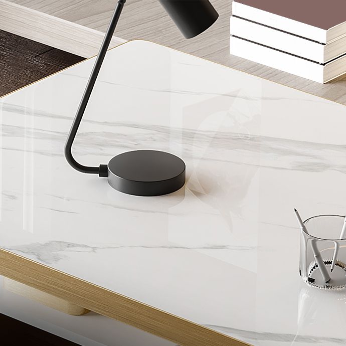 Industrial Stone Office Desk 2 Drawers 29.53" Tall Writing Desk Clearhalo 'furn' 'furn_office_desk' 'Furniture' 'Office Desks' 'Office Furniture' 'office_desk' 1200x1200_5405218d-c7b1-4ac8-8e1f-de1908f493c3