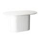 Modern White Top Dining Table Oval Dining Table with Wooden Base Clearhalo ' dining_table' 'Dining Tables & Seating' 'Dining Tables' 'furn' 'furn_dining_table' 'Furniture' 'furniture_dining_table' 'Kitchen & Dining Furniture' 'kitchen&dining_furn' 'kitchen' 'kitchen_dining_table' 1200x1200_54052aee-8d86-456b-a6e9-60a2a3a25410