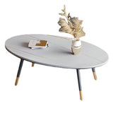 Tavolino ovale in ardesia 4 gambe tipo base tavolo da cocktail singolo