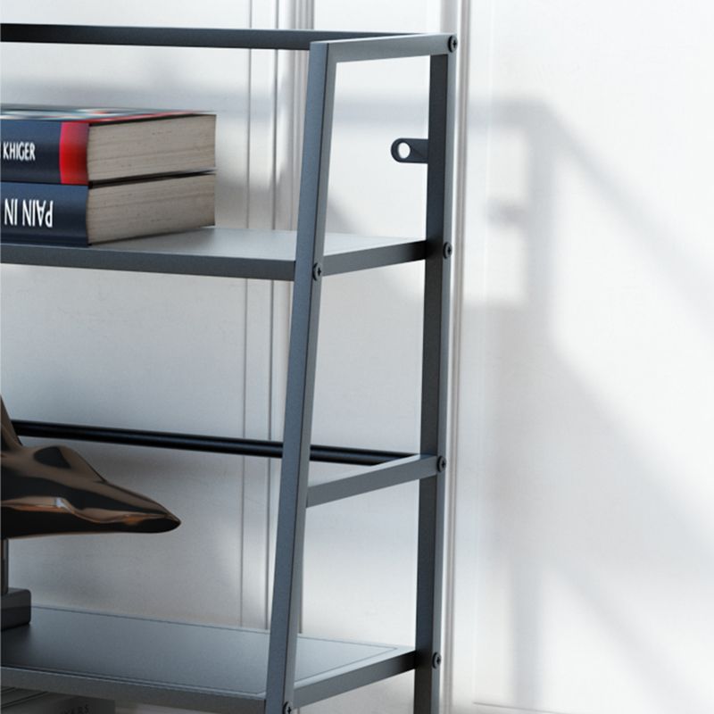 Modern Bookshelf Ladder Metal Open Back Shelf Bookcase with Shelves for Living Room Clearhalo 'Bookcases' 'furn' 'furn_bookcases' 'Furniture' 'Office Furniture' 1200x1200_5408b94d-12da-4846-b9ec-afd0df721c7b