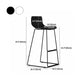 Scandinavian Pp Plastic Bar Stool Armless Stool with Steel Frame