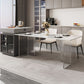 Modern Kitchen Stone Furniture 5 Pcs Standard Height Dining Room Table Set