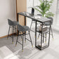 Modern Style Rectangle Sintered Stone Table Bar Counter Table for Home Clearhalo 'Bar Furniture' 'Bar Tables' 'bar_tables' 'furn' 'furn_bar_tables' 'Furniture' 'furniture_bar_tables' 'Kitchen & Dining Furniture' 1200x1200_540b7ae9-7850-4520-ba57-7677aed232bf