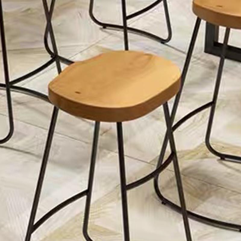 Moderne 1/7 Stücke Tisch Set Rechteck Kiefern Holzzähler mit Hockern für Balkon