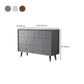 Wooden Storage Chest Dresser Contemporary Glam Chest with Drawers