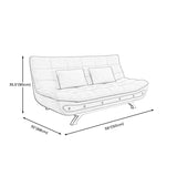 Linen Contemporary Sleeper with 2 Pillows Back for Apartment Clearhalo 'furn' 'furn_sofas' 'Furniture' 'Living Room Furniture' 'Sofa' 'sofas' 1200x1200_540d3b3d-8ce2-4592-988b-350434f9efed