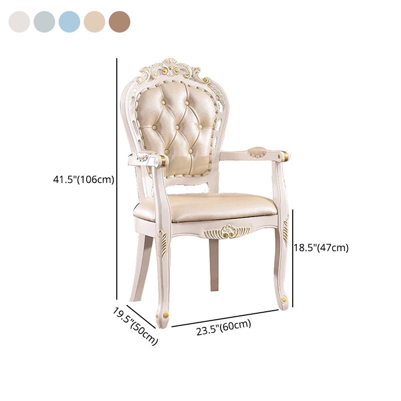 Victorian Dining Armchairs Upholstered Arm Chairs with Wood Legs (Set of 2) Clearhalo ' kitchen&dining_furn' 'Dining Chairs' 'Dining Tables & Seating' 'dining_chair' 'furn' 'furn_dining_chair' 'Furniture' 'furniture_dining_chair' 'Kitchen & Dining Furniture' 'kitchen' 1200x1200_540e07c2-6964-4eca-866b-54738c0b5d0d