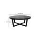 Solid Wood and Metal Coffee Table Home Round Coffee Desk in Black Clearhalo 'Coffee & Accent Tables' 'Coffee Tables' 'coffee_tables' 'furn' 'furn_coffee_tables' 'Furniture' 'Living Room Furniture' 1200x1200_5411aa83-e263-452d-b2d8-791bbae762b5