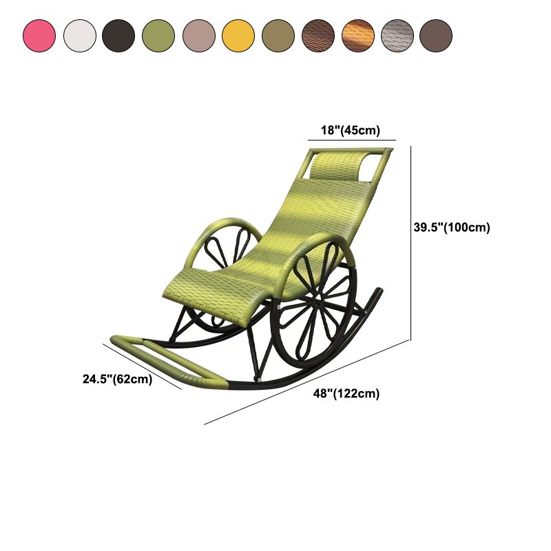 Modern Rocking Accent Chair Rattan/Wicker Rocker Chair for Porch Clearhalo 'Chairs & Seating' 'furn' 'furn_rocking_chairs' 'Furniture' 'Living Room Furniture' 'Rocking Chairs' 'rocking_chairs' 1200x1200_541371bc-845a-4445-b27f-dd98b140ed83