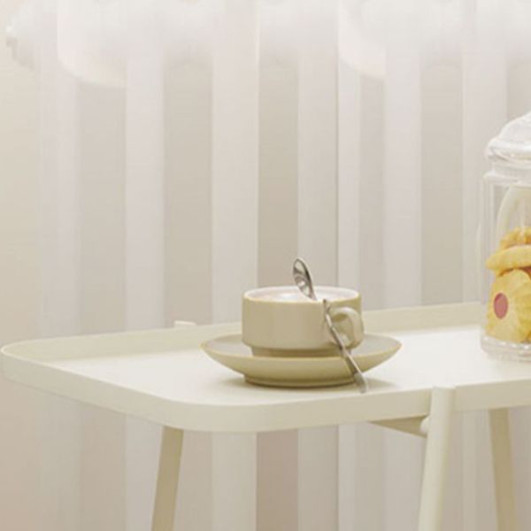 Rectangular Metal End Table with Casters Glam 22.8" Tall Side Table with Shelf Clearhalo 'Coffee & Accent Tables' 'End & Side Tables' 'end_side_tables' 'furn' 'furn_end_side_tables' 'Furniture' 'Living Room Furniture' 1200x1200_5413871a-15ea-494e-bd64-7ee9f39b44f3