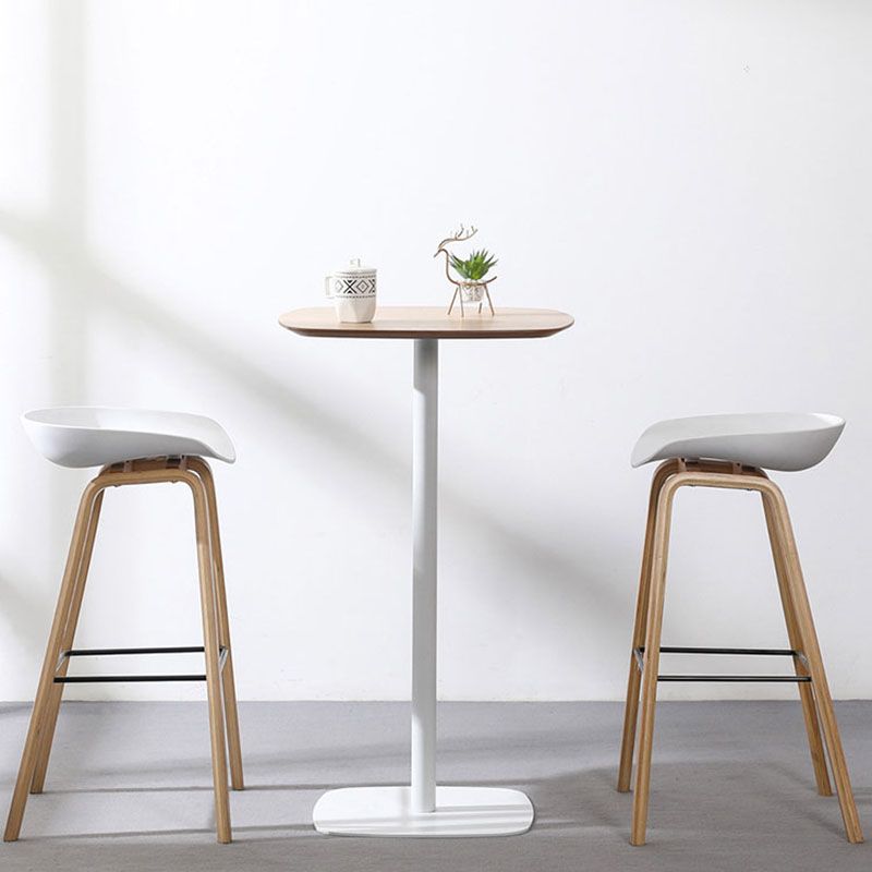 Industrial Style Bar Table Wood and Metal Pub Table- 41"H X 24"W Clearhalo 'Bar Furniture' 'Bar Tables' 'bar_tables' 'furn' 'furn_bar_tables' 'Furniture' 'furniture_bar_tables' 'Kitchen & Dining Furniture' 'kitchen&dining_furn' 'kitchen' 1200x1200_5414a5f0-056f-4d1b-8894-845c83ab2cdd