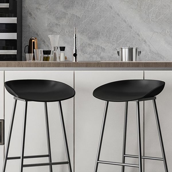 Modern Milk Tea Shop Footrest Barstool Matte Finish Plastic Stool Clearhalo 'Bar Furniture' 'Bar Stools' 'bar_stools' 'furn' 'furn_bar_stools' 'Furniture' 'furniture_bar_stools' 'Kitchen & Dining Furniture' 1200x1200_5414abf2-acc9-4fdd-97bd-8d6f522e02a3