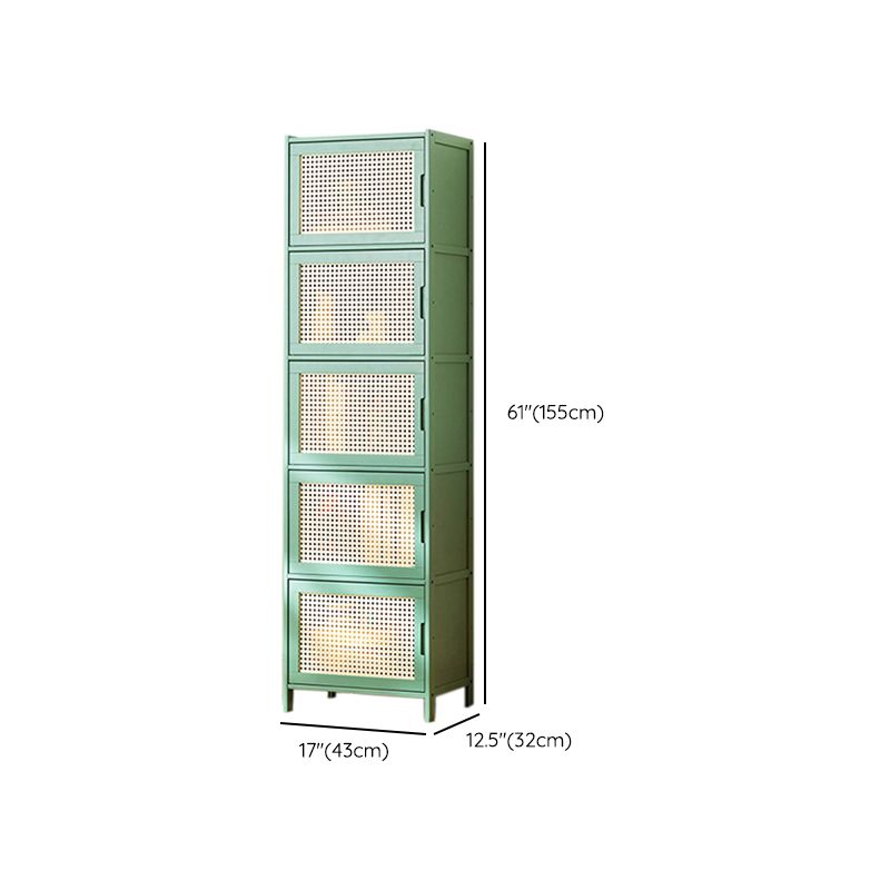 Contemporary Green Wood Accent Cabinet Rectangle Grooves Accent Cabinet Clearhalo 'Cabinets & Chests' 'cabinets_chests' 'furn' 'furn_cabinets_chests' 'Furniture' 'Living Room Furniture' 1200x1200_5415ec8d-ef6f-4390-bfa3-474583901a41