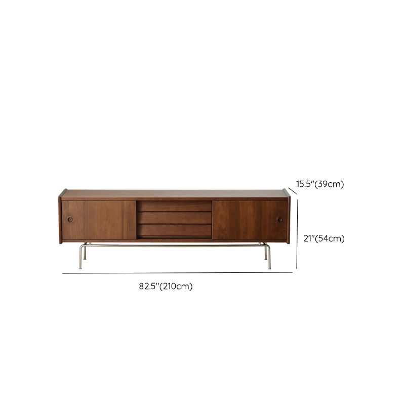 Scandinavian Media Console Solid Wood TV Console for Living Room Clearhalo 'furn' 'furn_tv_stands_entertainment_centers' 'Furniture' 'Living Room Furniture' 'TV Stands & Entertainment Centers' 'TV Stands & Media Storage Furniture' 'tv_stands_entertainment_centers' 1200x1200_5416313d-d097-4242-8b43-2e8b97d8b462