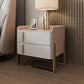 Glam Nightstand with 2 Drawer 20-inch Tall Leather Night Table Clearhalo 'Bedroom Furniture' 'furn' 'furn_night_stand' 'Furniture' 'night_stand' 'Nightstands' 1200x1200_5416931f-0de6-43fa-a595-d1ea3b41e331