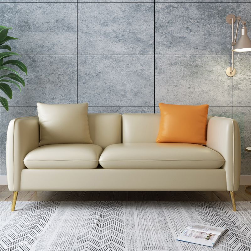 Contemporary Standard Square Arm Living Room Stationary Cotton Seating