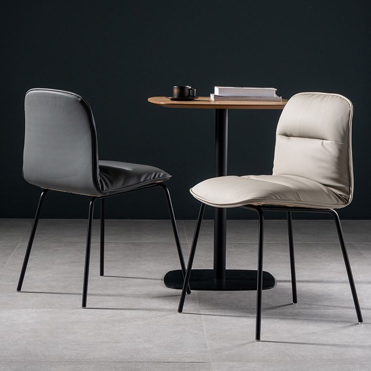 Modern Style Kitchen Chair Dining Armless Chairs with Metal Legs Clearhalo ' kitchen&dining_furn' 'Dining Chairs' 'Dining Tables & Seating' 'dining_chair' 'furn' 'furn_dining_chair' 'Furniture' 'furniture_dining_chair' 'Kitchen & Dining Furniture' 'kitchen' 1200x1200_5416e47a-9bec-479c-b02d-c74bb8ad5e9a